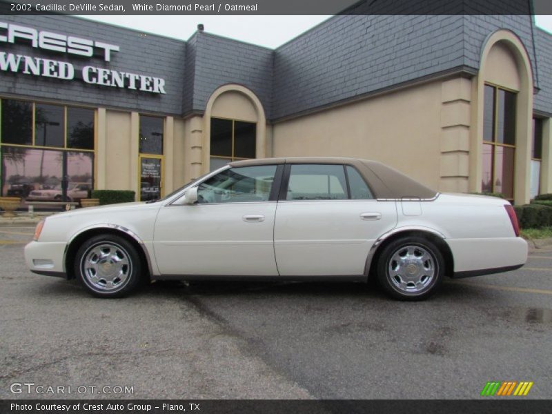 White Diamond Pearl / Oatmeal 2002 Cadillac DeVille Sedan
