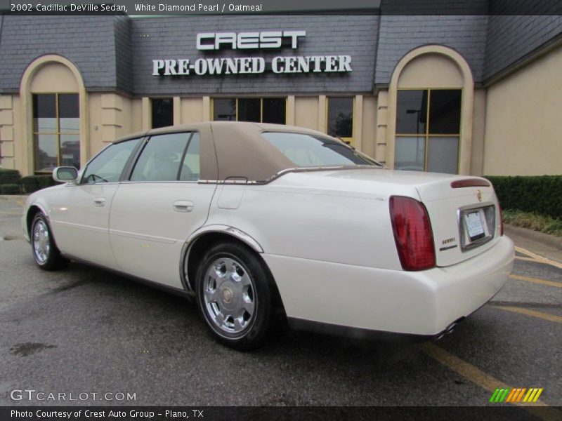 White Diamond Pearl / Oatmeal 2002 Cadillac DeVille Sedan