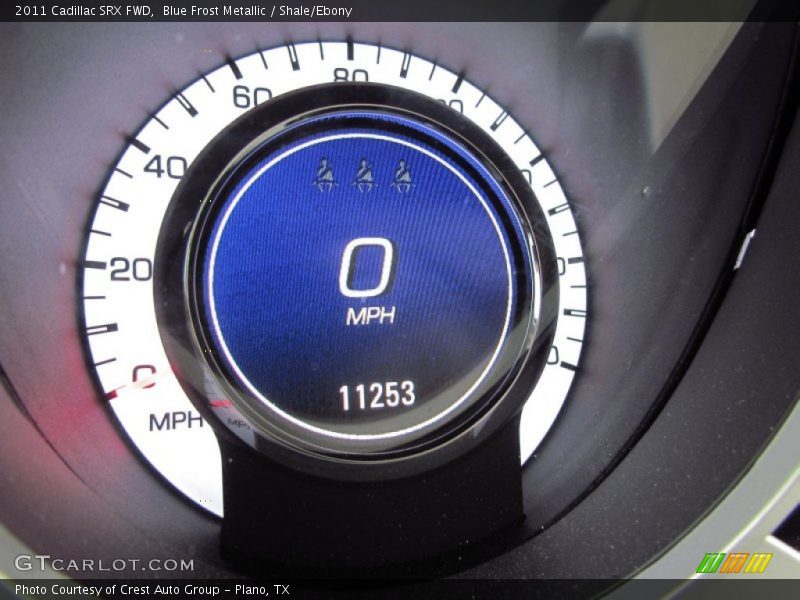 Blue Frost Metallic / Shale/Ebony 2011 Cadillac SRX FWD