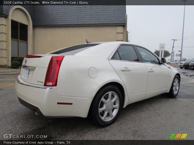 White Diamond Tri-Coat / Ebony 2008 Cadillac CTS Sedan