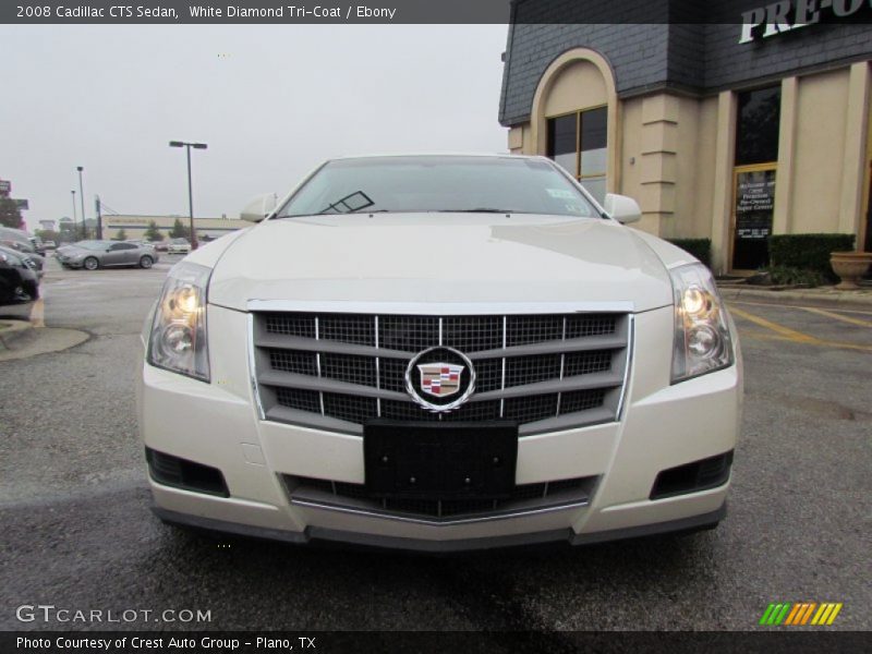 White Diamond Tri-Coat / Ebony 2008 Cadillac CTS Sedan