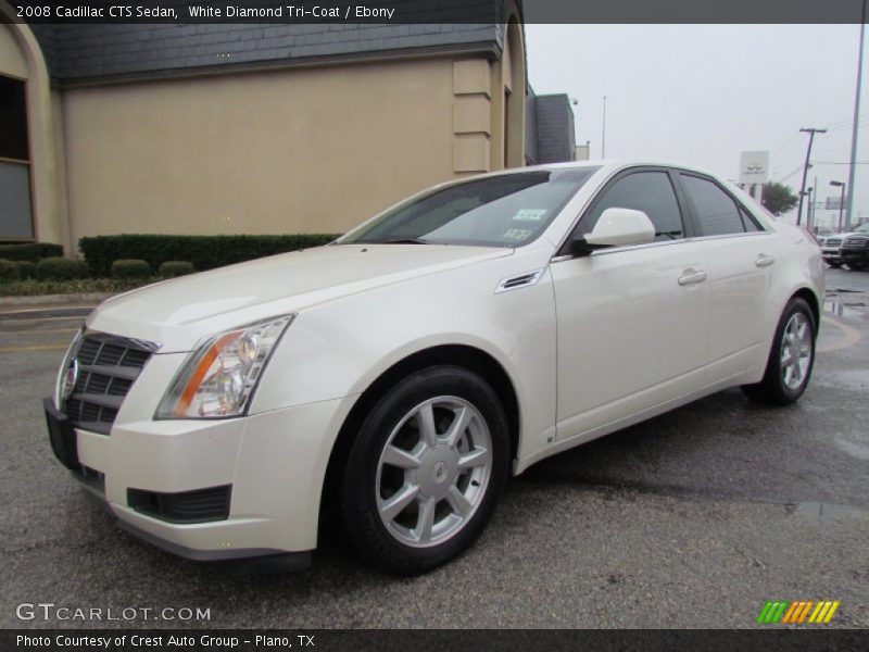 White Diamond Tri-Coat / Ebony 2008 Cadillac CTS Sedan