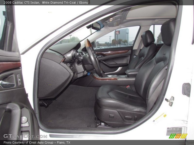 White Diamond Tri-Coat / Ebony 2008 Cadillac CTS Sedan