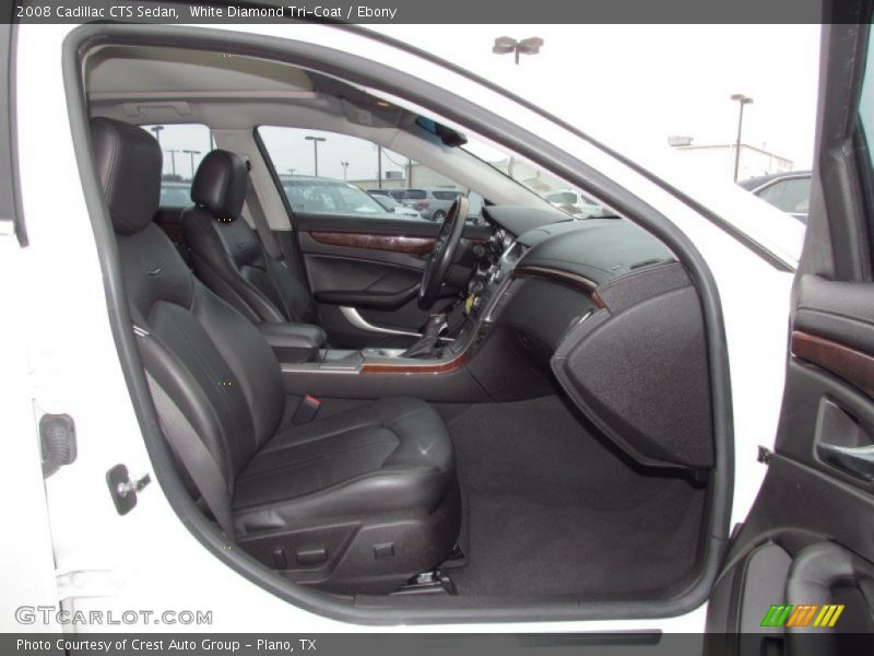 White Diamond Tri-Coat / Ebony 2008 Cadillac CTS Sedan