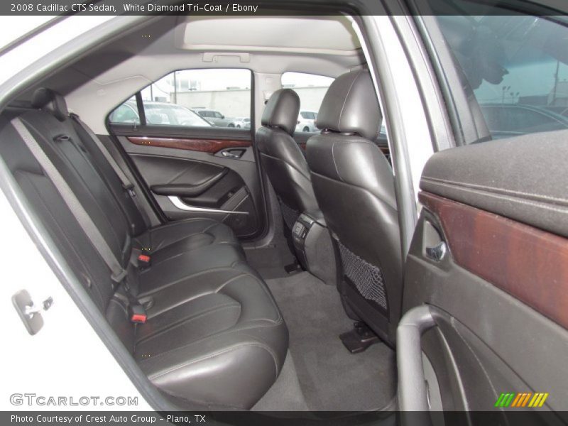 White Diamond Tri-Coat / Ebony 2008 Cadillac CTS Sedan