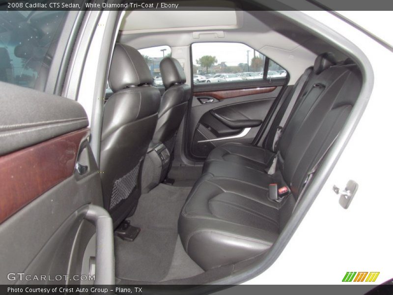 White Diamond Tri-Coat / Ebony 2008 Cadillac CTS Sedan