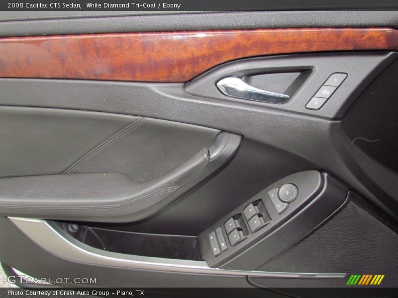 White Diamond Tri-Coat / Ebony 2008 Cadillac CTS Sedan