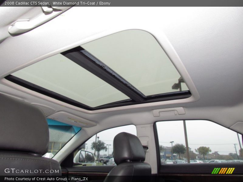 White Diamond Tri-Coat / Ebony 2008 Cadillac CTS Sedan