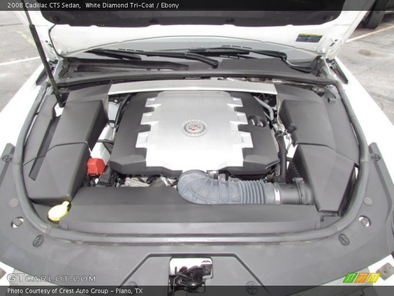 White Diamond Tri-Coat / Ebony 2008 Cadillac CTS Sedan