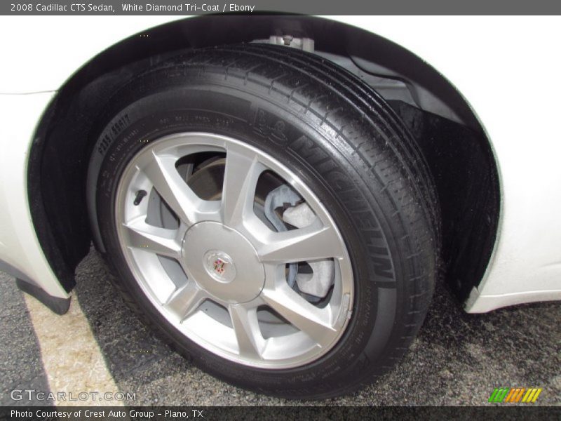 White Diamond Tri-Coat / Ebony 2008 Cadillac CTS Sedan