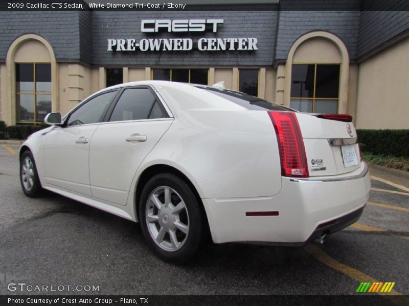 White Diamond Tri-Coat / Ebony 2009 Cadillac CTS Sedan
