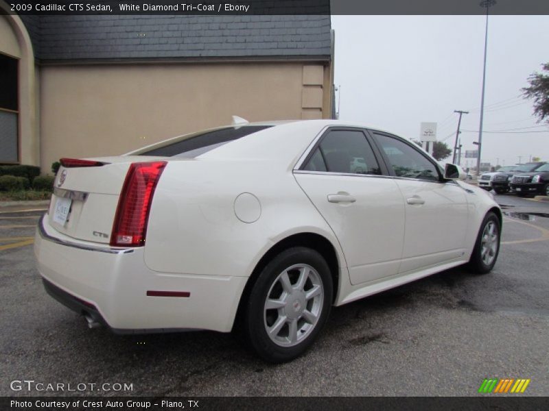 White Diamond Tri-Coat / Ebony 2009 Cadillac CTS Sedan