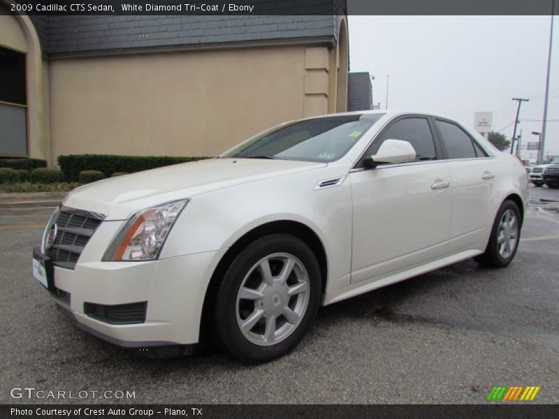 White Diamond Tri-Coat / Ebony 2009 Cadillac CTS Sedan