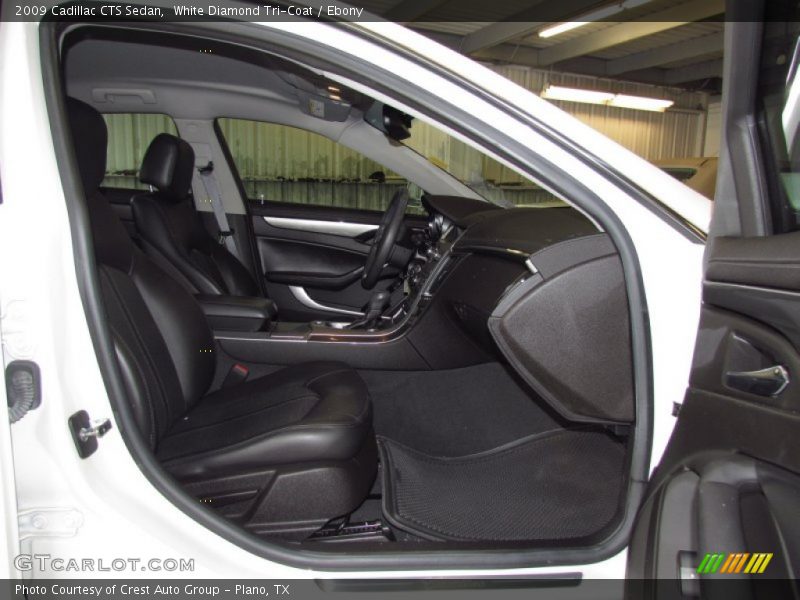 White Diamond Tri-Coat / Ebony 2009 Cadillac CTS Sedan