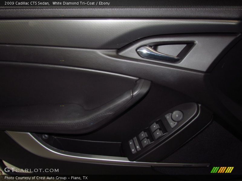 White Diamond Tri-Coat / Ebony 2009 Cadillac CTS Sedan