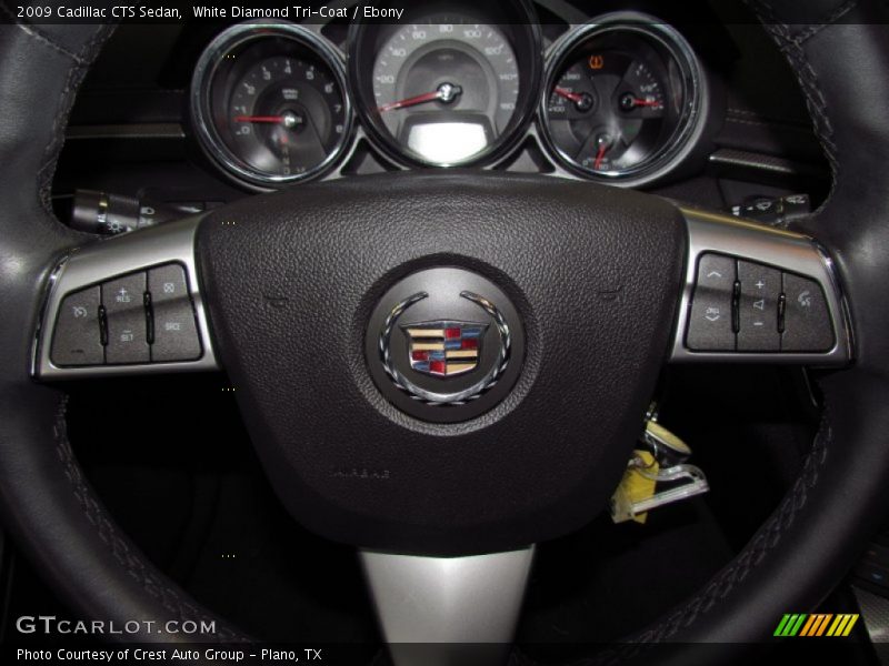 White Diamond Tri-Coat / Ebony 2009 Cadillac CTS Sedan