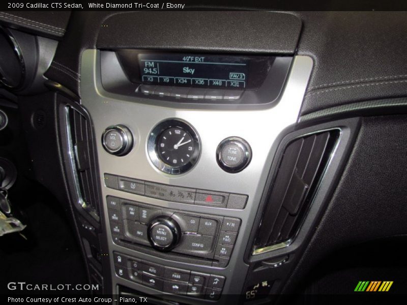 White Diamond Tri-Coat / Ebony 2009 Cadillac CTS Sedan