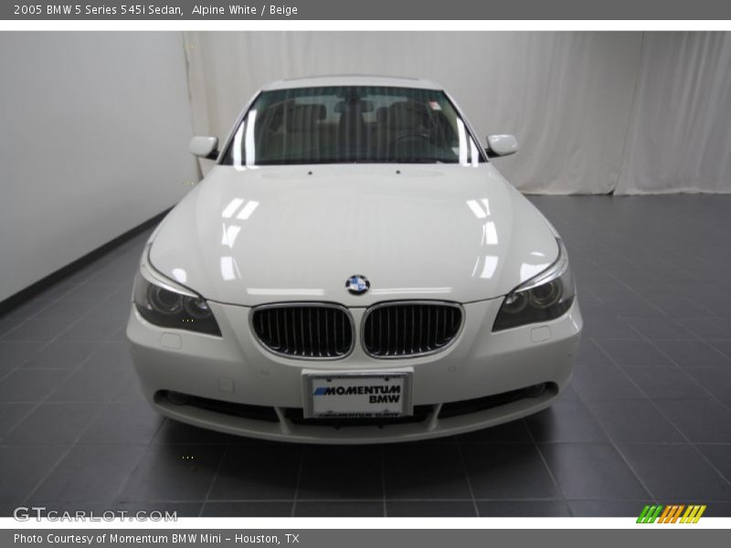 Alpine White / Beige 2005 BMW 5 Series 545i Sedan