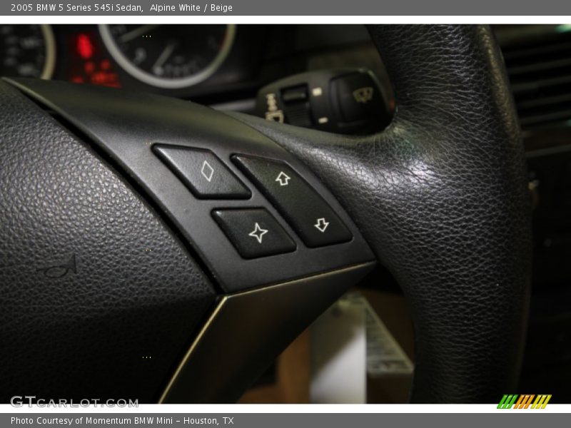 Alpine White / Beige 2005 BMW 5 Series 545i Sedan