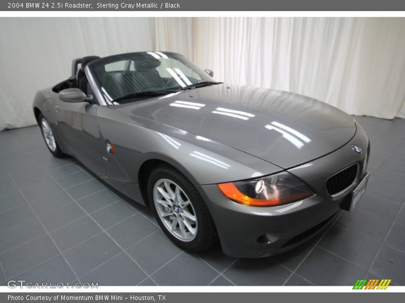 Sterling Gray Metallic / Black 2004 BMW Z4 2.5i Roadster