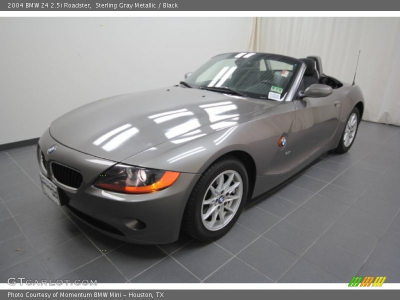 Sterling Gray Metallic / Black 2004 BMW Z4 2.5i Roadster