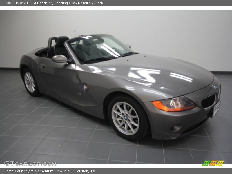 Sterling Gray Metallic / Black 2004 BMW Z4 2.5i Roadster