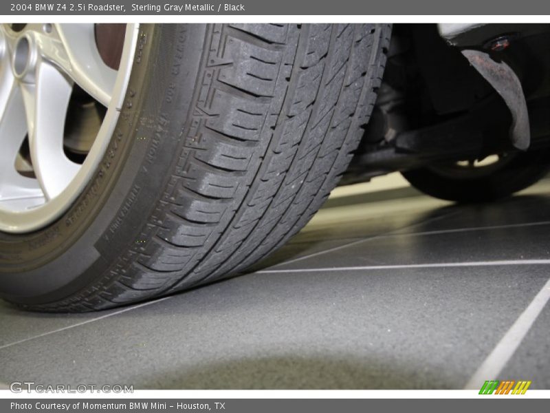 Sterling Gray Metallic / Black 2004 BMW Z4 2.5i Roadster