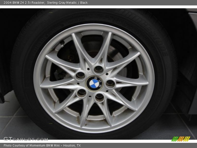 Sterling Gray Metallic / Black 2004 BMW Z4 2.5i Roadster