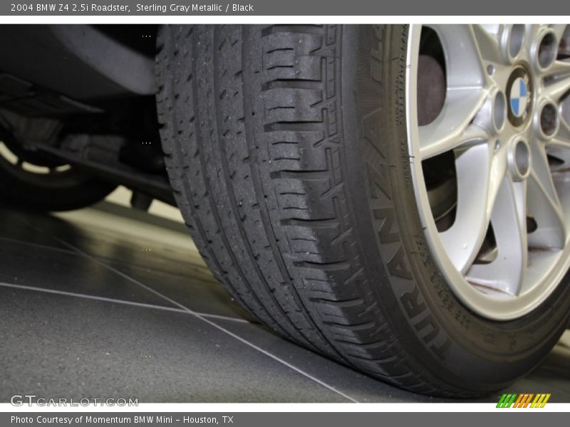 Sterling Gray Metallic / Black 2004 BMW Z4 2.5i Roadster
