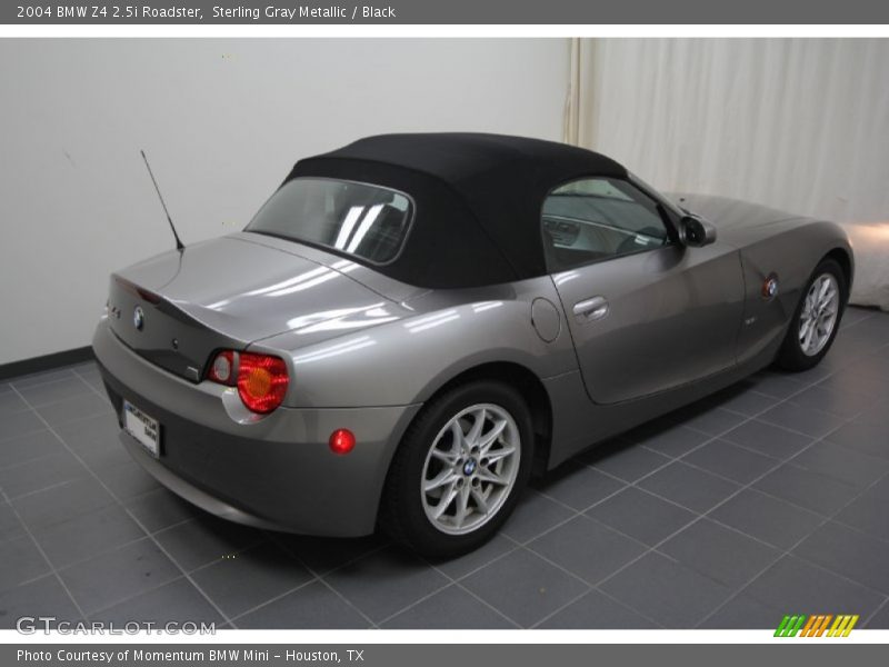 Sterling Gray Metallic / Black 2004 BMW Z4 2.5i Roadster
