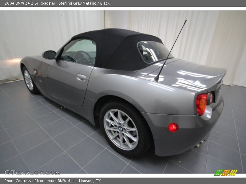 Sterling Gray Metallic / Black 2004 BMW Z4 2.5i Roadster