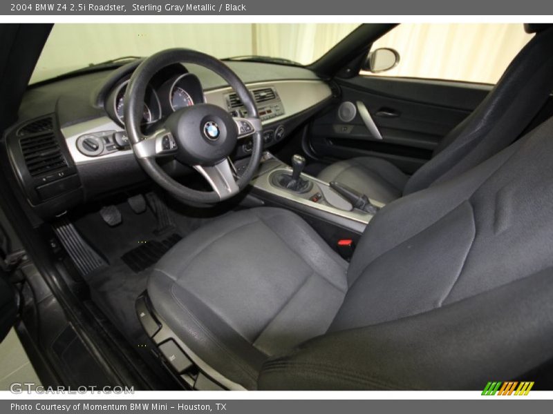 Sterling Gray Metallic / Black 2004 BMW Z4 2.5i Roadster