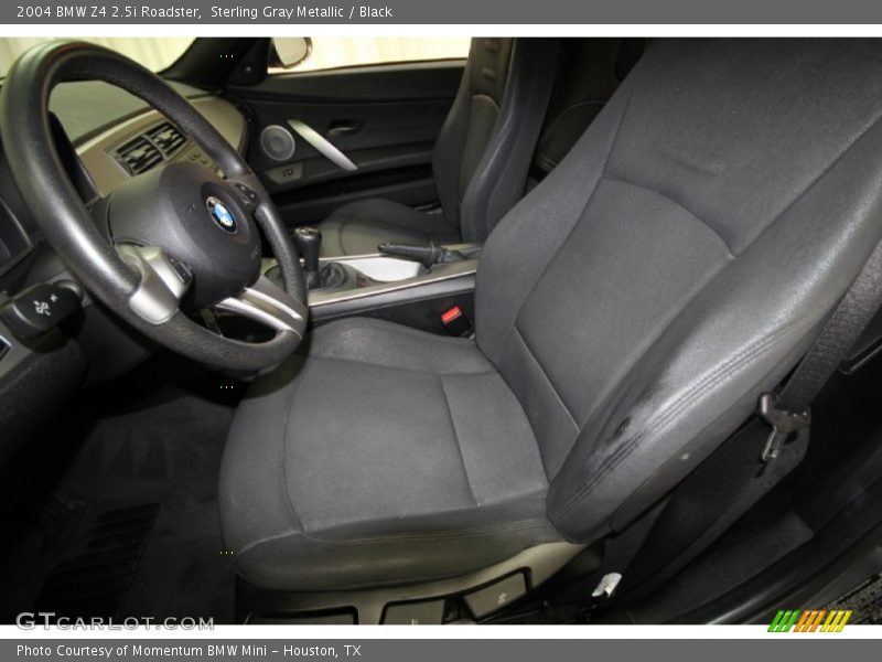 Sterling Gray Metallic / Black 2004 BMW Z4 2.5i Roadster