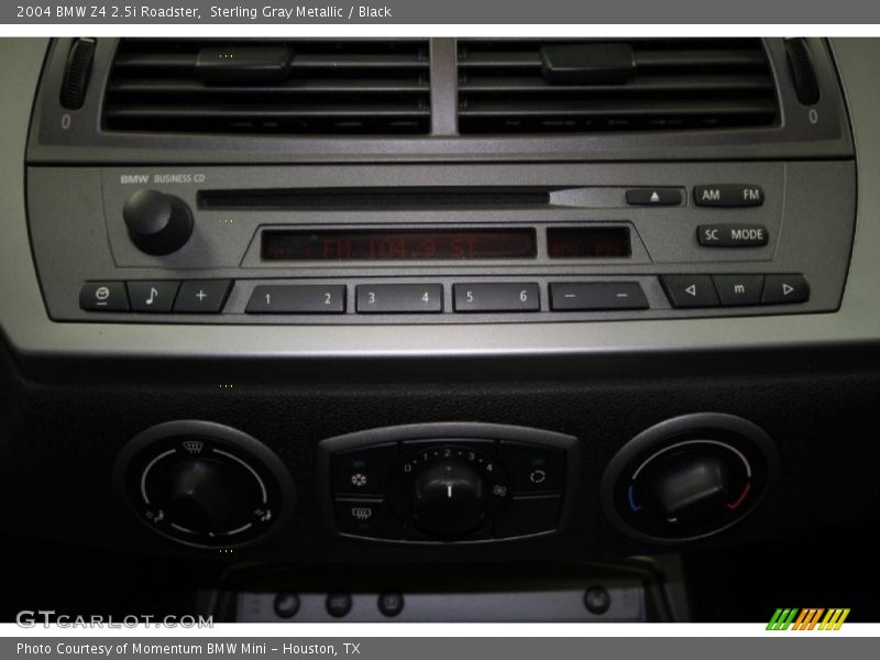 Sterling Gray Metallic / Black 2004 BMW Z4 2.5i Roadster