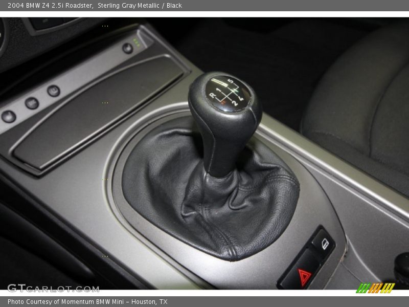 Sterling Gray Metallic / Black 2004 BMW Z4 2.5i Roadster