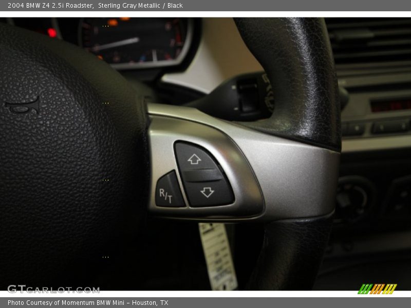 Sterling Gray Metallic / Black 2004 BMW Z4 2.5i Roadster