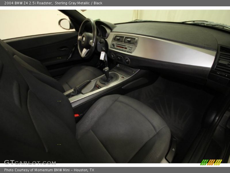 Sterling Gray Metallic / Black 2004 BMW Z4 2.5i Roadster