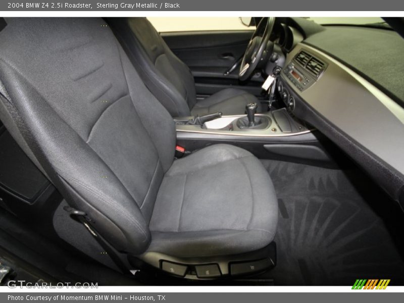 Sterling Gray Metallic / Black 2004 BMW Z4 2.5i Roadster
