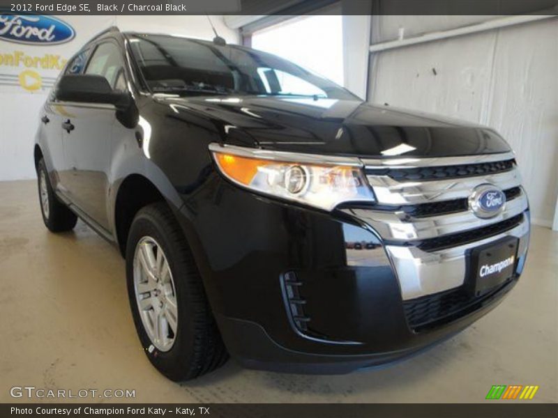 Black / Charcoal Black 2012 Ford Edge SE