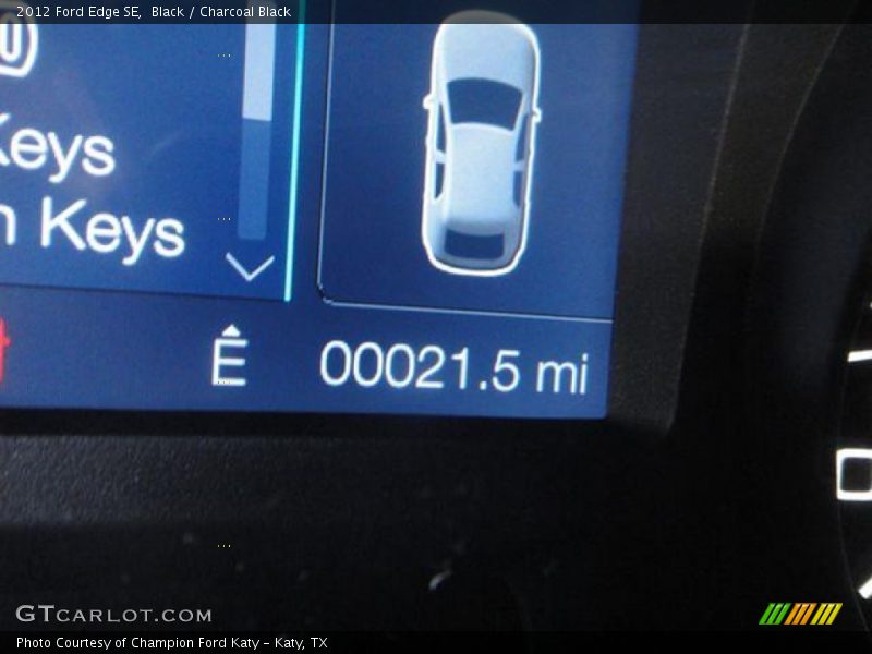 Black / Charcoal Black 2012 Ford Edge SE