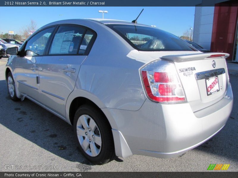 Brilliant Silver Metallic / Charcoal 2012 Nissan Sentra 2.0