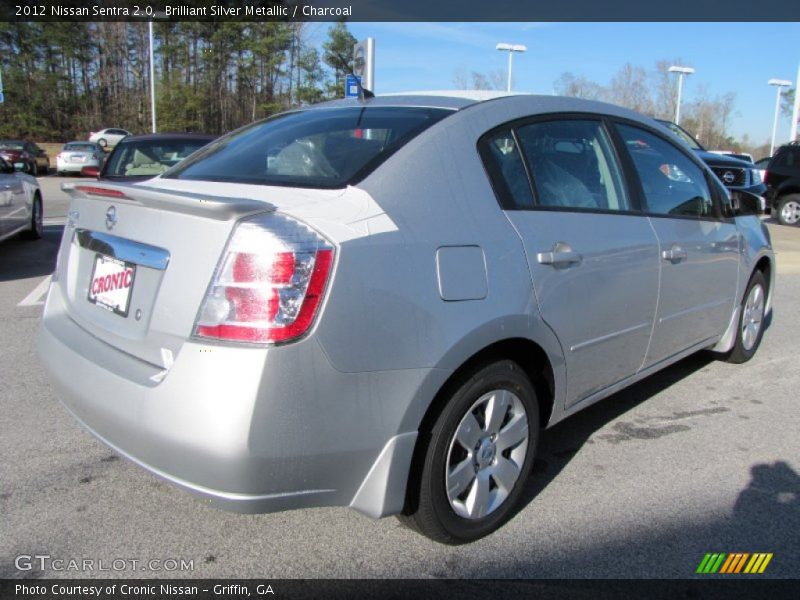 Brilliant Silver Metallic / Charcoal 2012 Nissan Sentra 2.0