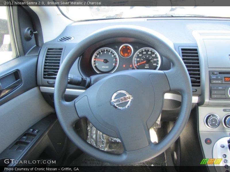 Brilliant Silver Metallic / Charcoal 2012 Nissan Sentra 2.0