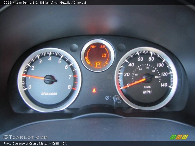 Brilliant Silver Metallic / Charcoal 2012 Nissan Sentra 2.0