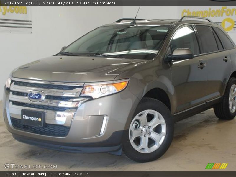 Mineral Grey Metallic / Medium Light Stone 2012 Ford Edge SEL