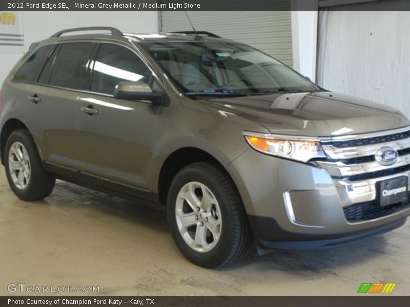 Mineral Grey Metallic / Medium Light Stone 2012 Ford Edge SEL