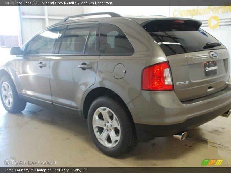 Mineral Grey Metallic / Medium Light Stone 2012 Ford Edge SEL