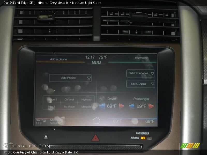Mineral Grey Metallic / Medium Light Stone 2012 Ford Edge SEL