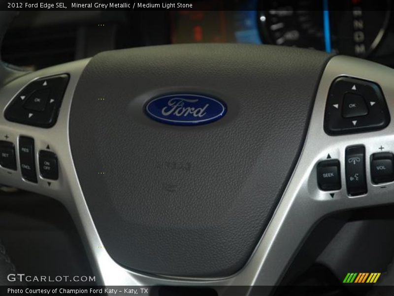 Mineral Grey Metallic / Medium Light Stone 2012 Ford Edge SEL