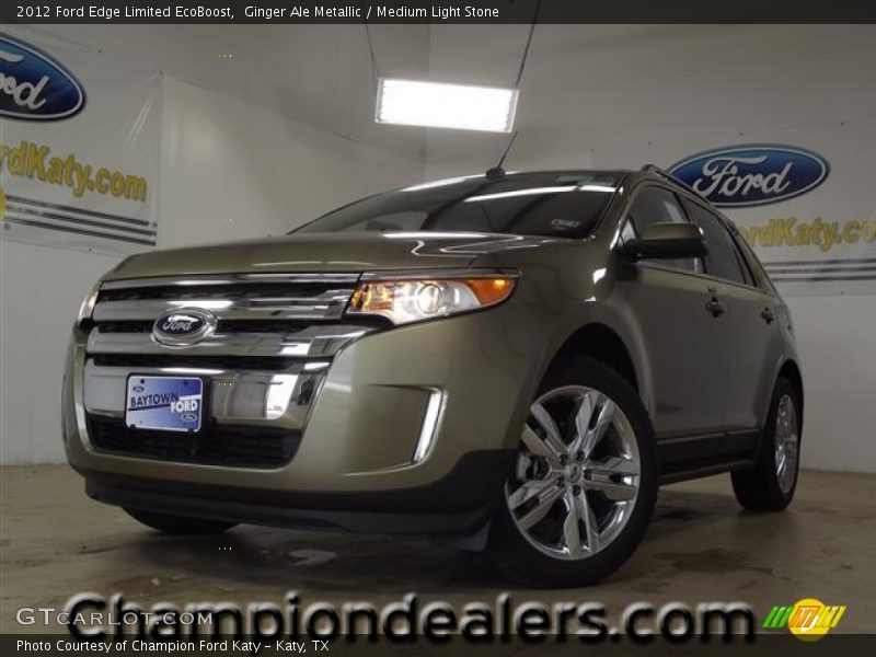 Ginger Ale Metallic / Medium Light Stone 2012 Ford Edge Limited EcoBoost